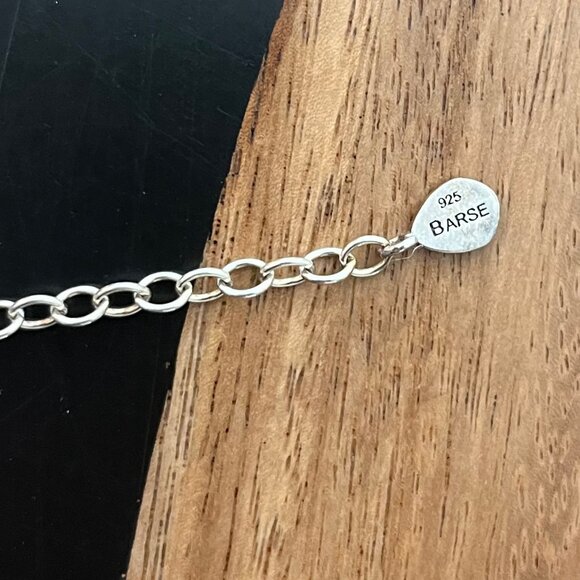 Barse Sterling Silver and Lapis Gemstone Statement Necklace - Picture 5 of 6